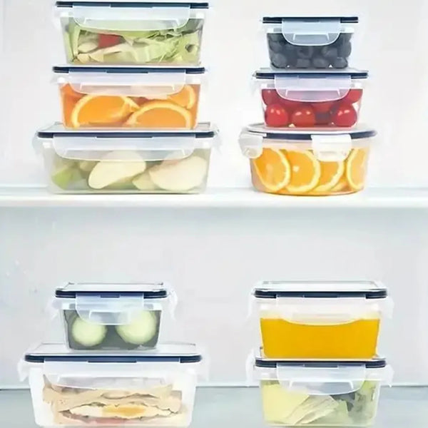 24 Pcs Food Storage Containers Set for Fruits Vegetables Restaurant Kitchen Includes Storage Labels And Pens