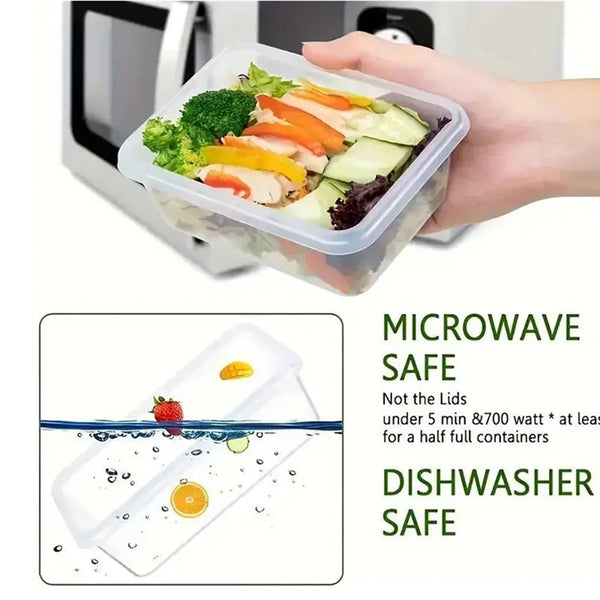 24 Pcs Food Storage Containers Set for Fruits Vegetables Restaurant Kitchen Includes Storage Labels And Pens