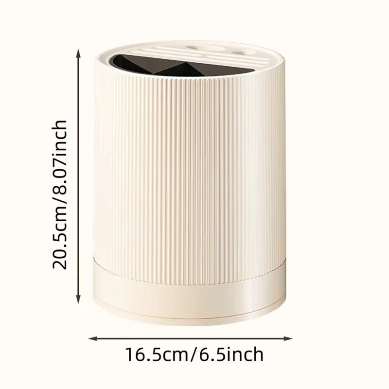 360°Rotate Kitchen Utensil Holder, Drain And Prevent Slipping At The Bottom Extra Large Farmhouse Utensil Holders for Countertop