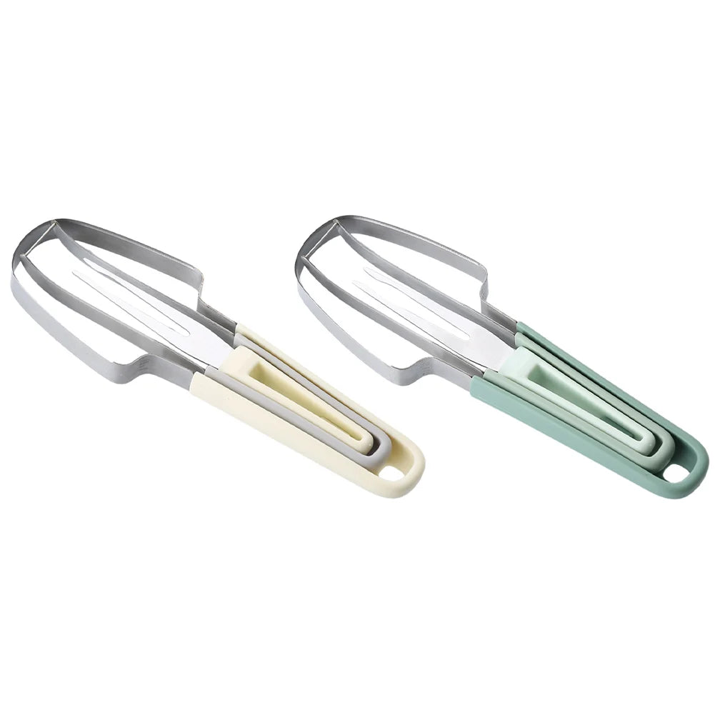 3-in-1 Watermelon Fork Slicer Cutter Watermelon Popsicle Cutter Stainless Steel Watermelon Fruit Fork Portable Kitchen Gadgets