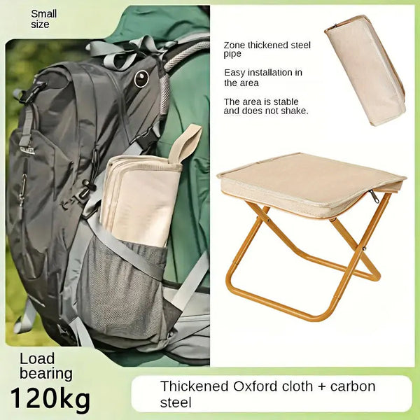 Portable Folding Stool, Foldable Hand-held Camping Stool, Special Folding Stool for Camping and Fishing Outdoors