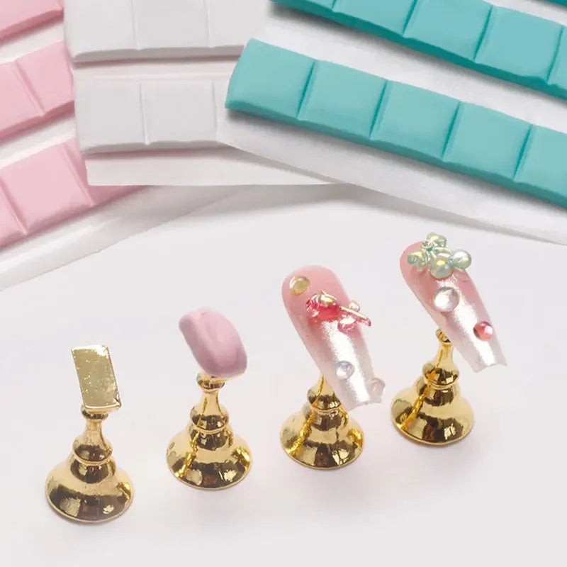 Multicolor magnetic nail art display stand UV gel polish holder display shelf manicure tools