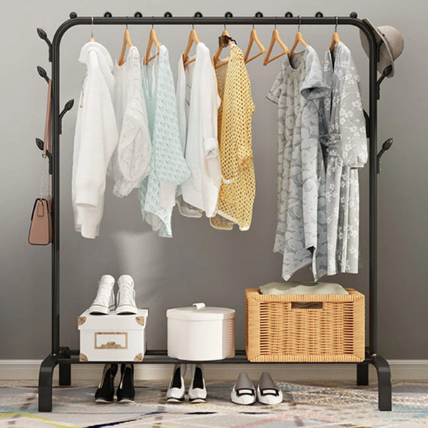 Clothes Rack Nightstand Coat Rack Storage Bedroom Clothes Stand Organizer Night Table Storage Shelf Clothing Racks Household