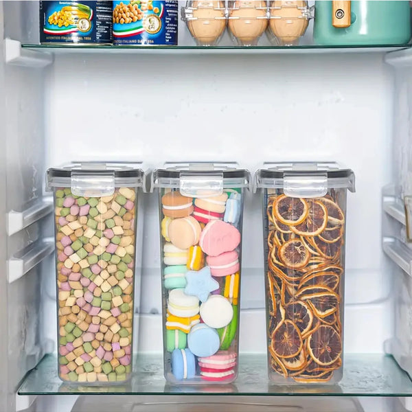4pcs4l  Large Food Storage Containers With Lids, Airtight Food Storage Containers For Kitchen Pantry Organization And Storage