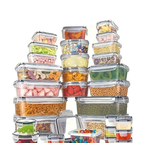 24 Pcs Food Storage Containers Set for Fruits Vegetables Restaurant Kitchen Includes Storage Labels And Pens