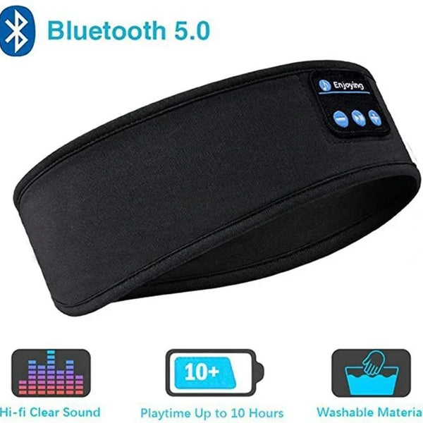 Bluetooth Earphones Sports Sleeping Headband Elastic Wireless Headphones Music Eye Mask Wireless Bluetooth Headset Headband