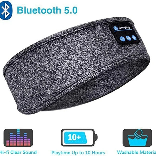 Bluetooth Earphones Sports Sleeping Headband Elastic Wireless Headphones Music Eye Mask Wireless Bluetooth Headset Headband