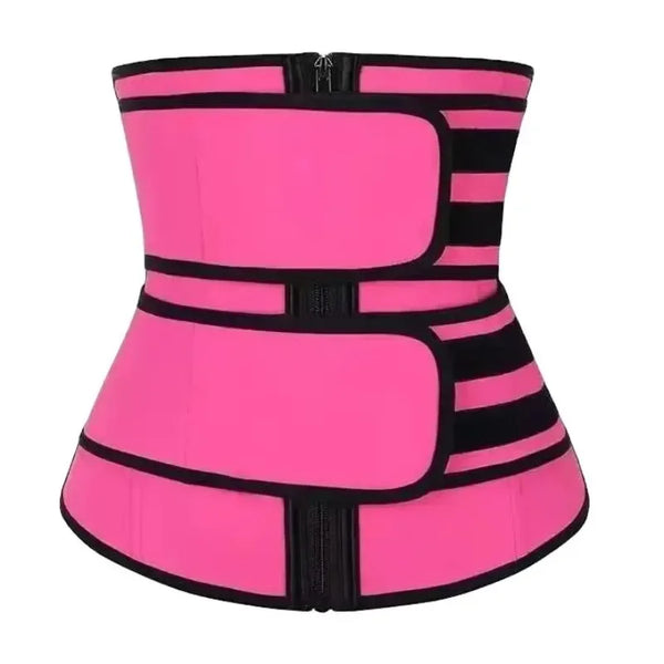Women’s Waist Trainer with Double Belt & Zipper