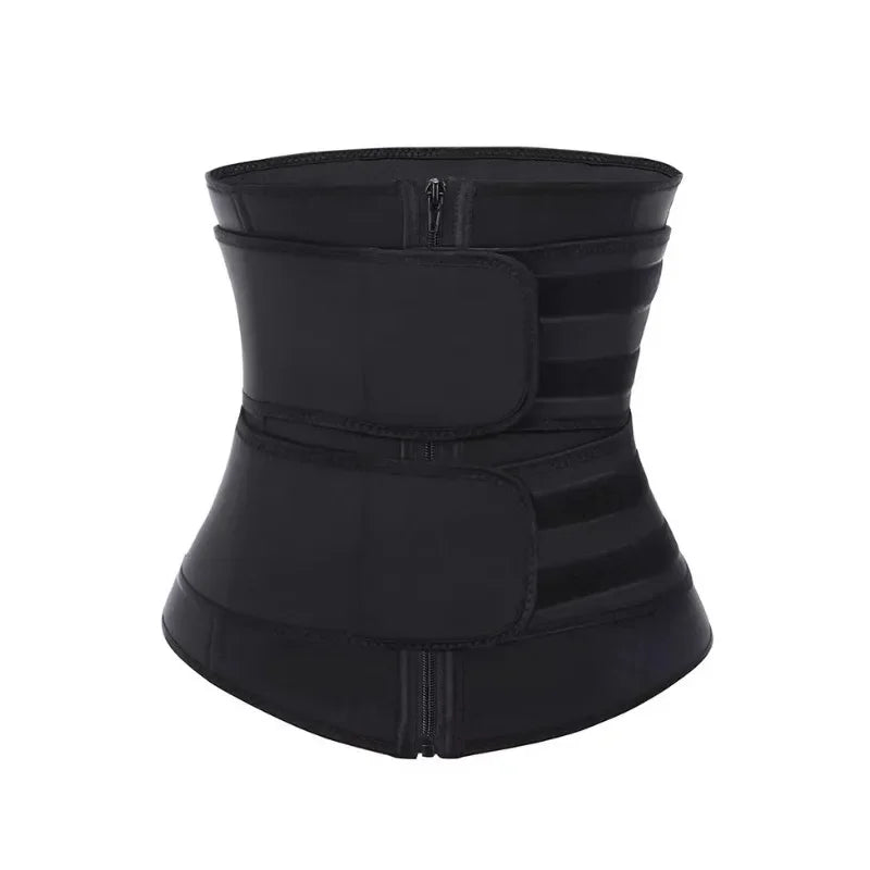 Women’s Waist Trainer with Double Belt & Zipper