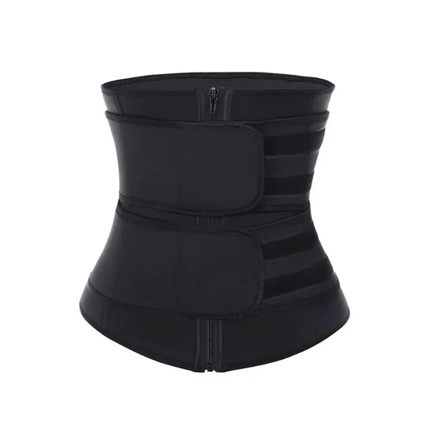 Women’s Waist Trainer with Double Belt & Zipper