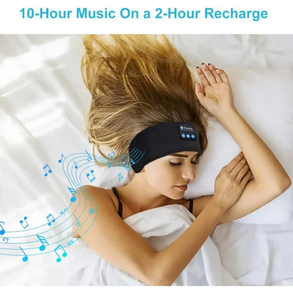 Bluetooth Earphones Sports Sleeping Headband Elastic Wireless Headphones Music Eye Mask Wireless Bluetooth Headset Headband