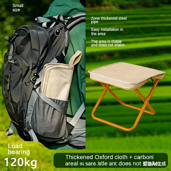 Portable Folding Stool, Foldable Hand-held Camping Stool, Special Folding Stool for Camping and Fishing Outdoors