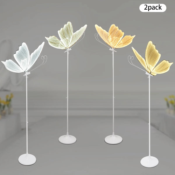 110V 2pcs Creative Wedding Butterfly Led Floor Lamp Butterfly Hanging Light Romantic Hanging Wedding Butterfly Decoration Props