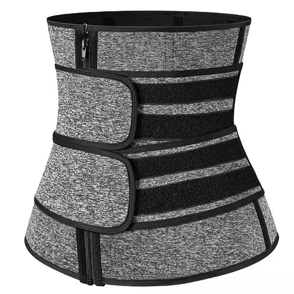 Women’s Waist Trainer with Double Belt & Zipper